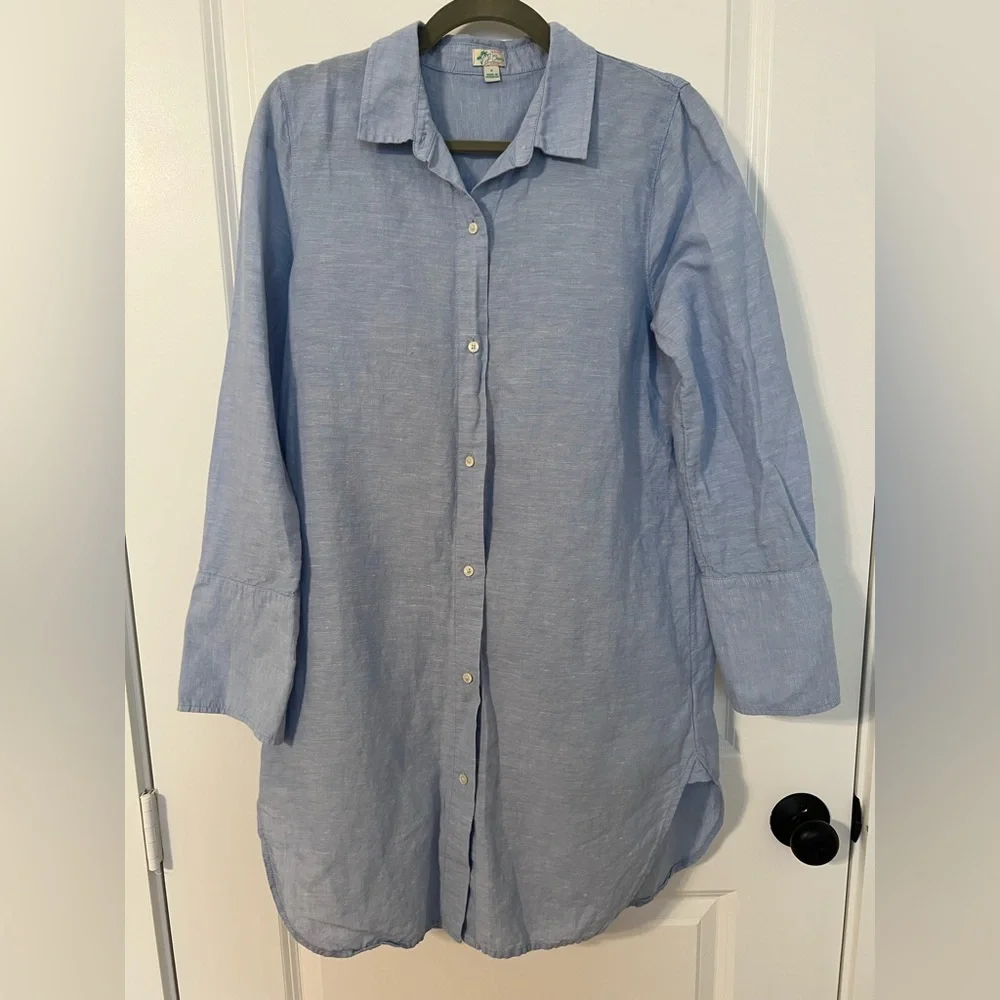 J. Crew Classic-fit Beach Shirt in Linen-cotton Blend - S - Picture 3 of 9